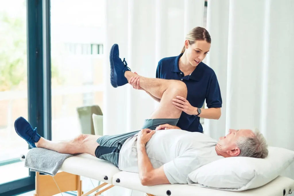 Image of a person engaged in body toning exercises, showcasing accessibility for individuals with disabilities Basingstoke 