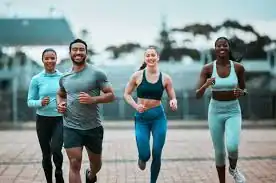 image of man and 3 women doing cardio exercise Basingstoke  to help tone and remove fat from the body.