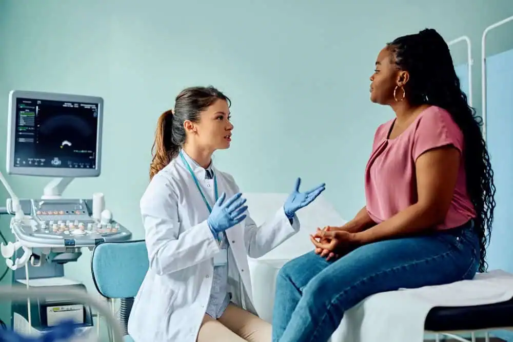 Woman have consultation about vaginal laxity Basingstoke 